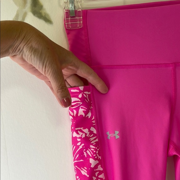 Under Armour Hot Pink Patterned Leggings - Picture 2 of 12